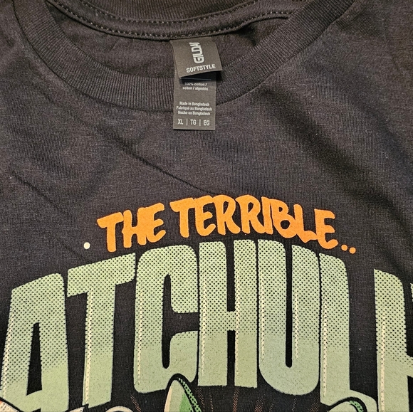 NWOT XL Unisex Mens Cthulhu Cat Catchulhu Lovecraft T-Shirt Tee Cute Xmas Gift! - Picture 5 of 5